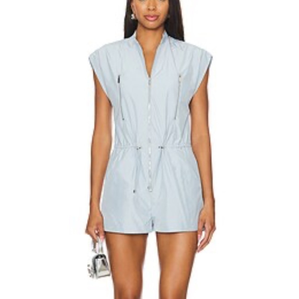 Amanda Uprichard Neville romper aero gray one piece jumpsuit Revolve S